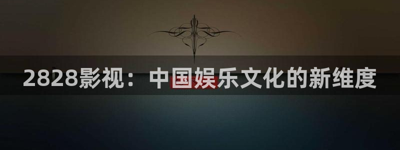 国产麻豆影视：2828影视：中国娱乐文化的新维度